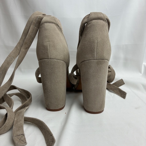 Steve Madden Women Wrap Heels 7M Suede Pointed Toe Indie Sleaze Noir Date Night - Picture 6 of 11